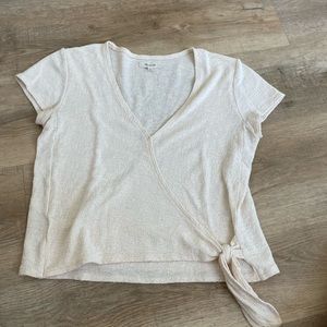 madewell side tie top